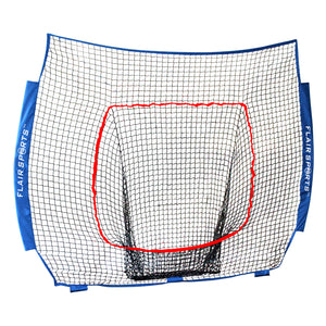 (Net Replacement Only) Baseball / Softball Net for Hitting & Pitching 7' x 7' - Blue / Red